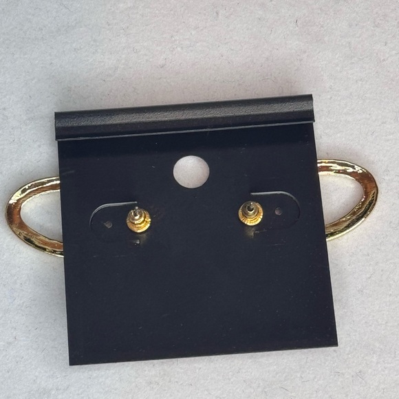 Saks Fifth Ave Gold Tone Post Earrings - Picture 5 of 5